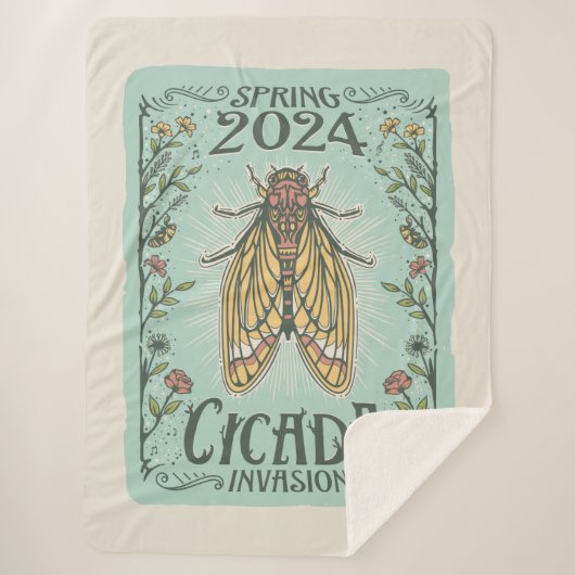 2024 Frühjahr Cicada Invasion Sherpadecke (Vorderseite)