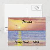 2024 FRÜHSTÜCK SUNSET SEAGULLL POSTKARTE (Vorne/Hinten)