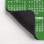 2024 Full Year View Calendar - horizontal - Green Mousepad (Ecke)