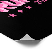 2024 - Funny Donald Trump Pink Bubble Letters Poster (Ecke)