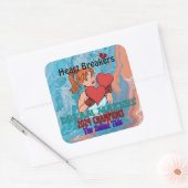 2024 für die Liebe des Aufklebers für bewegliche L Quadratischer Aufkleber (Umschlag)