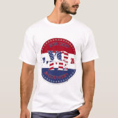 2024 Für Gott und Land USA Flag V O T E! T-Shirt (Vorderseite)