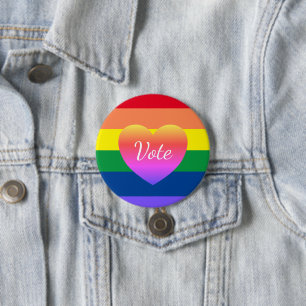 2024 Gay Pride-Regenbogenflagge Button