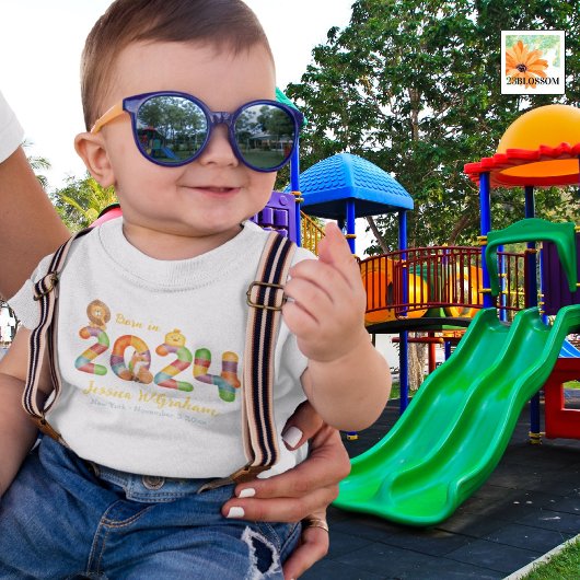 2024 geborenes Geschenk für personalisierte Kleink Baby Strampler