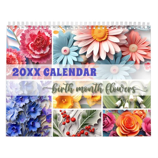 2024 Geburtstag Blume Kalender Artikel Kunst (Titelbild)