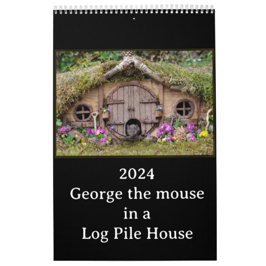 -2024- George the mouse - mouse village calendar Kalender (Titelbild)