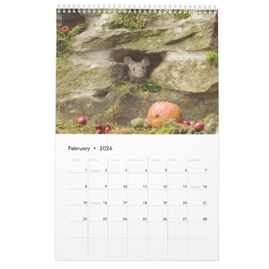 -2024- George the mouse - mouse village calendar Kalender (Feb 2026)