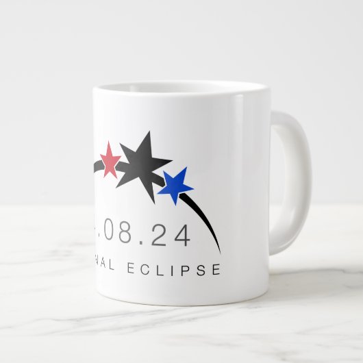2024 Gesamt Solar Eclipse Tasse (Vorderseite Rechts)