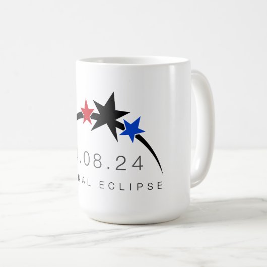 2024 Gesamt Solar Eclipse Tasse (VorderseiteRechts)