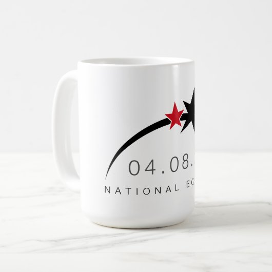 2024 Gesamt Solar Eclipse Tasse (Vorderseite Links)