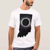 2024 Gesamter Solar Eclipse Indiana T - Shirt (Vorderseite)