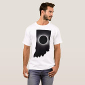 2024 Gesamter Solar Eclipse Indiana T - Shirt (Vorne ganz)