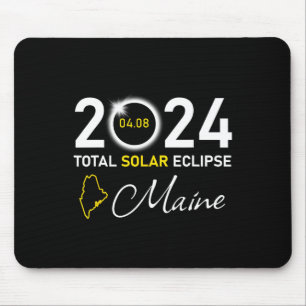 2024 Gesamter Solar-Eclipse-Maine-Staat Mousepad