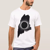 2024 Gesamter Solar-Eclipse-Maine-T - Shirt (Vorderseite)