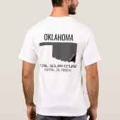 2024 Gesamter Solar Eclipse Oklahoma T - Shirt (Rückseite)