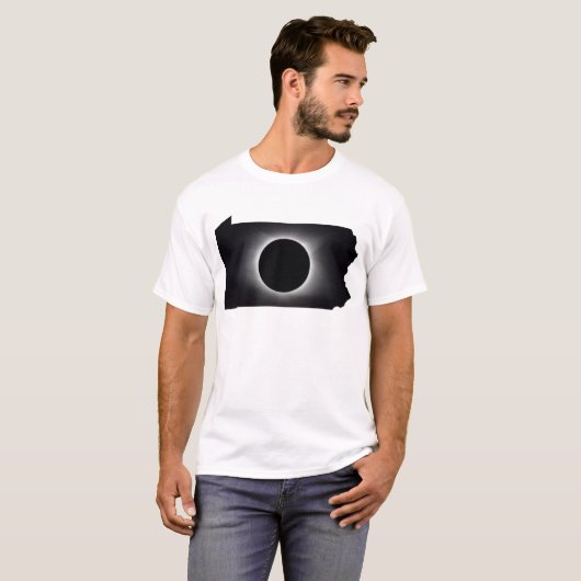 2024 Gesamter Solar Eclipse Pennsylvania T - Shirt (Vorne ganz)