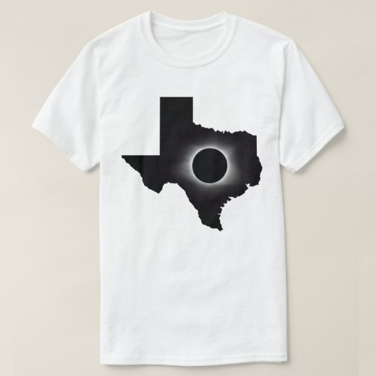 2024 Gesamter Solar Eclipse Texas T - Shirt (Design vorne)