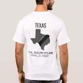 2024 Gesamter Solar Eclipse Texas T - Shirt (Rückseite)