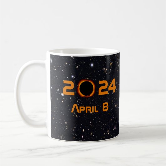 2024 Gesamter Sonnenstuhl Datum Starry Sky Kaffeetasse (Links)