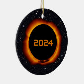 2024 Gesamter Sonnenstuhl Datum Starry Sky Keramik Ornament (Rechts)