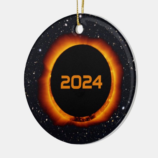 2024 Gesamter Sonnenstuhl Datum Starry Sky Keramik Ornament (Links)