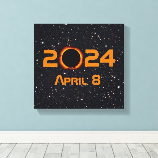 2024 Gesamter Sonnenstuhl Datum Starry Sky Leinwanddruck (Insitu (Holzboden))