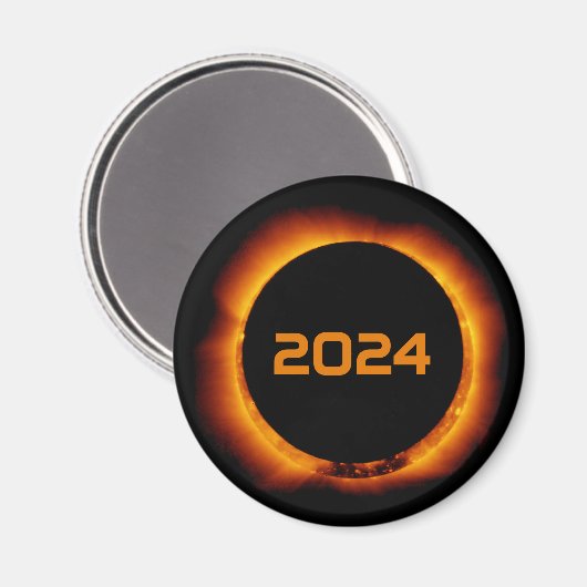 2024 Gesamter Sonnenstuhl Datum Starry Sky Magnet (Vorderseite/Rückseite)