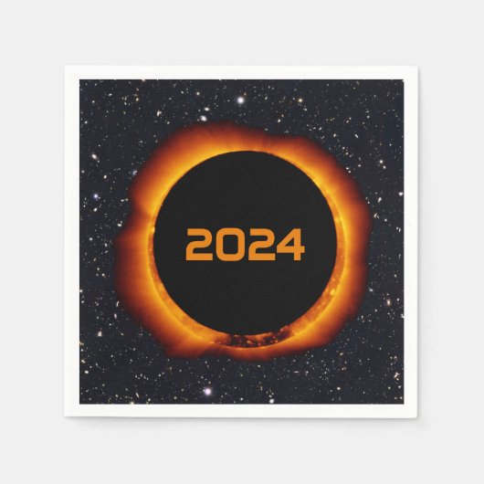 2024 Gesamter Sonnenstuhl Datum Starry Sky Serviette (Vorderseite)