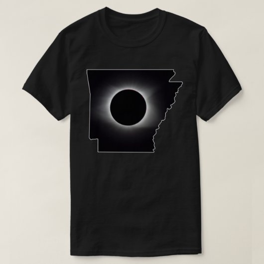 2024 Gesamter T - Shirt Solar Eclipse Arkansas (Design vorne)
