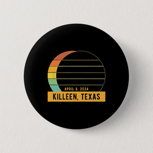 2024 Gesamtsolarausfall in Killeen Texas Button (Vorderseite)