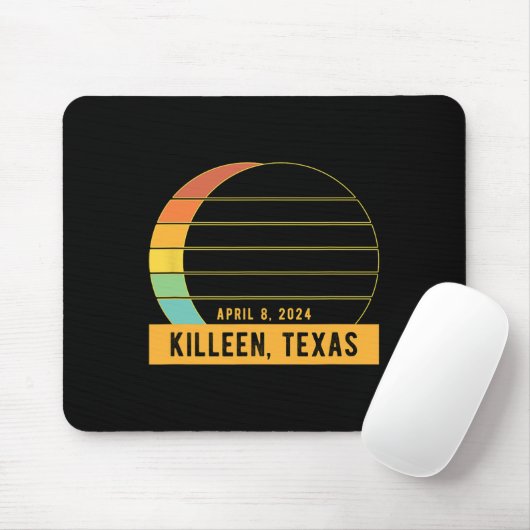 2024 Gesamtsolarausfall in Killeen Texas Mousepad (Mit Mouse)