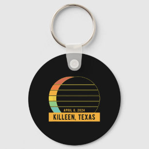 2024 Gesamtsolarausfall in Killeen Texas Schlüsselanhänger
