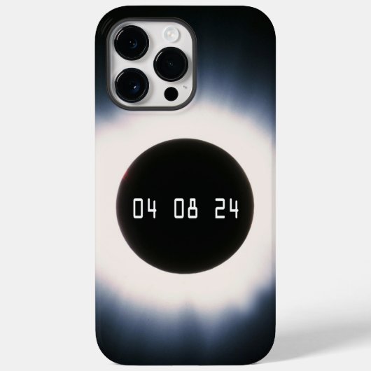 2024 Gesamtsolarauskitzel in Schwarz und Weiß Case-Mate iPhone Hülle (Rückseite)