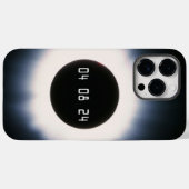 2024 Gesamtsolarauskitzel in Schwarz und Weiß Case-Mate iPhone Hülle (Rückseite (Horizontal))