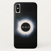 2024 Gesamtsolarauskitzel in Schwarz und Weiß Case-Mate iPhone Hülle (Rückseite)