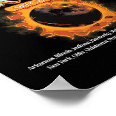 2024 Gesamtsolarausschnitt 8. April Pfad des Eclip Poster (Ecke)