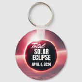 2024 Gesamtsolarausstoß 8. April Schlüsselanhänger (Vorderseite)