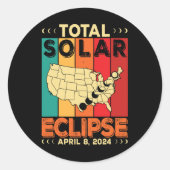 2024 Gesamtsolarausstoß April Runder Aufkleber (Vorderseite)