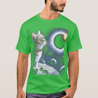 2024 Gesamtsolare Katzenkatze Gesamtsolarsolare T-Shirt
