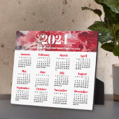 2024 Geschäftskalender Easel Plaque Fotoplatte