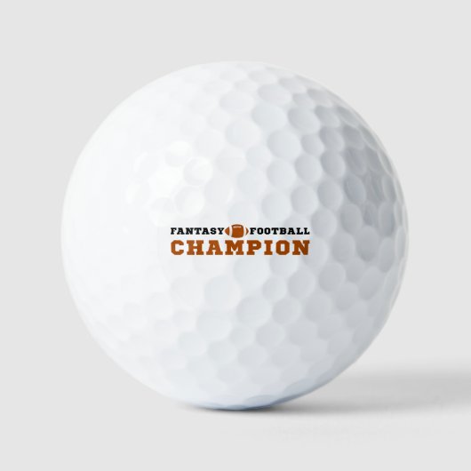 2024 Gewinner Fantasy Football Champion Golfball (Vorderseite)