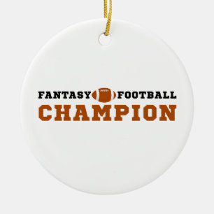 2024 Gewinner Fantasy Football Champion Keramik Ornament