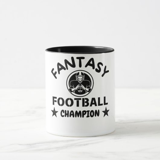 2024 Gewinner Fantasy Football Champion Tasse (Zentrum)