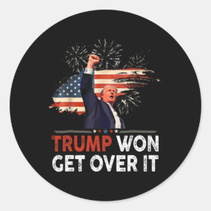 2024 gewinnt Trump den Sieg Donald Trumps 2024 Runder Aufkleber