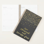 2024 - Goldschrift Typografie & Confetti Glamour Planer (Anzeige)