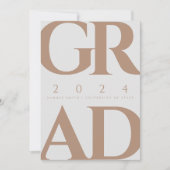 2024 Grad Ankündigung und Party Einladung (Vorderseite)