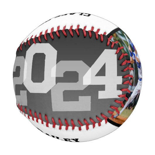 2024 GRAD Athlete Foto Abschluss Keepake Baseball (Vorne Rechts)