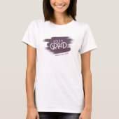 2024 Grad Lila Pinselstriche Graduate T-Shirt (Vorderseite)