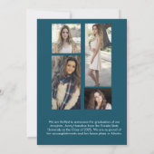 2024 Graduate Announcement Card 5 Fotos Einladung (Rückseite)