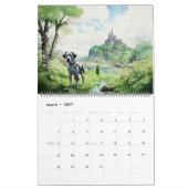 2024 Great Dane Water Color (anpassbar) Kalender (Mär 2027)
